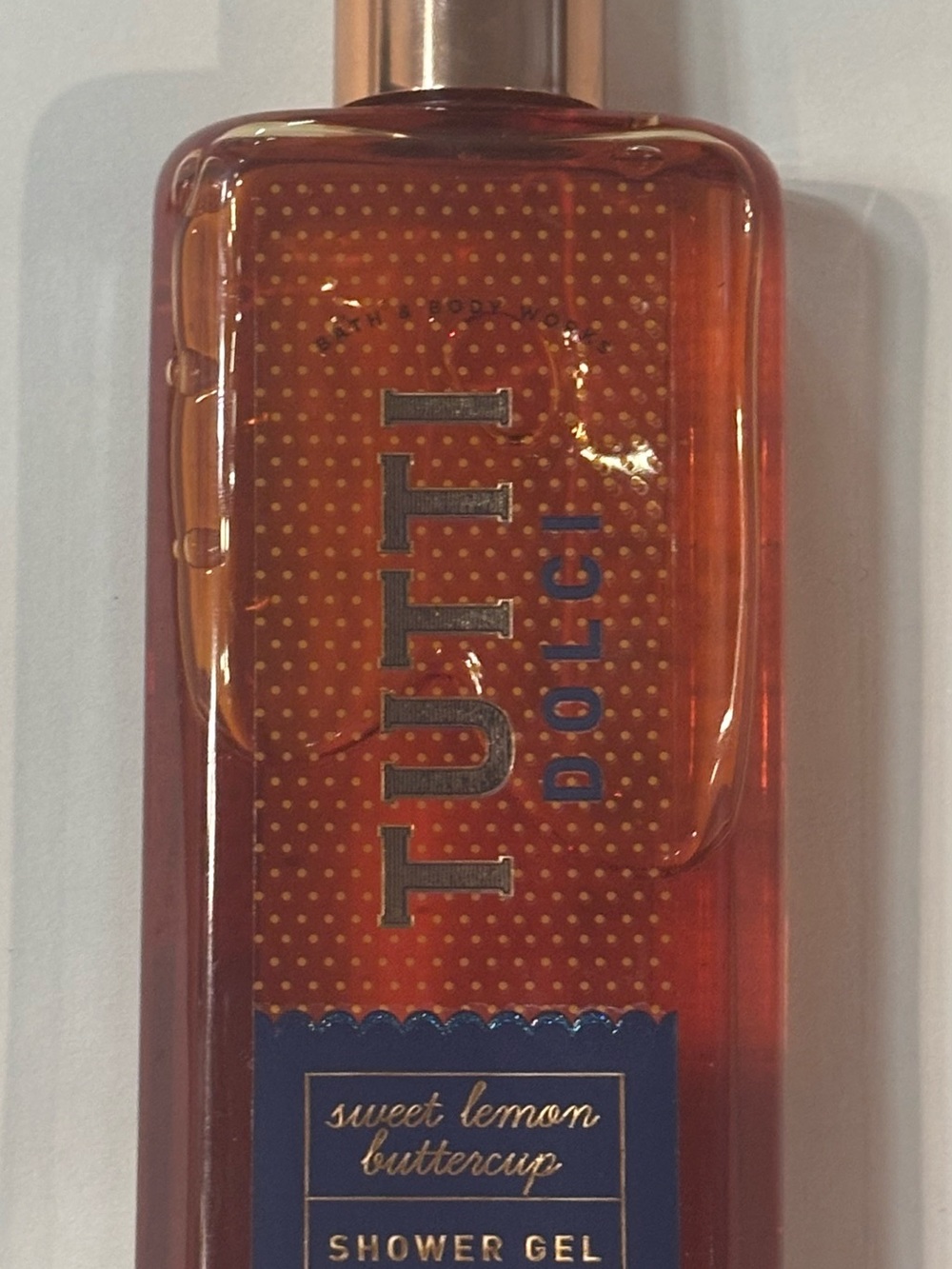 Bath & Body Works Tutti Dolci Sweet Lemon Buttercup Shower Gel - Orange